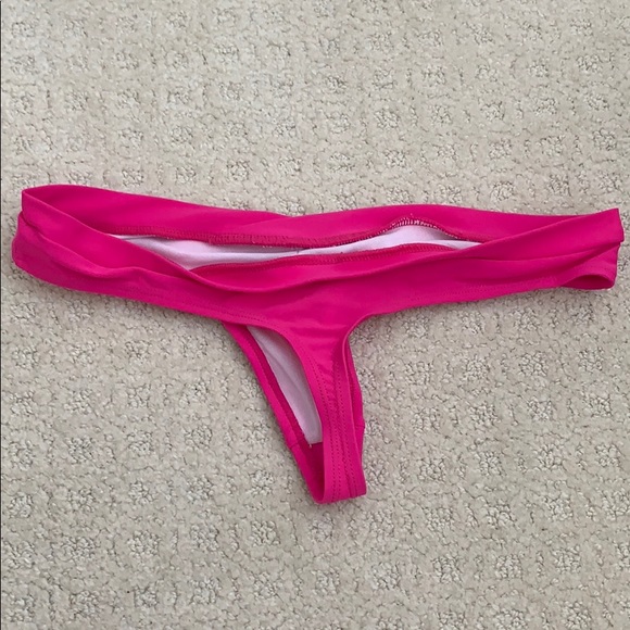 NWOT Sheridyn Swim Cheeky Bikini Bottom Pink Small - Picture 2 of 3